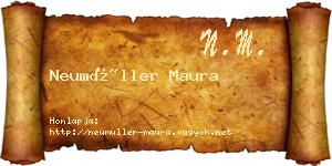 Neumüller Maura névjegykártya